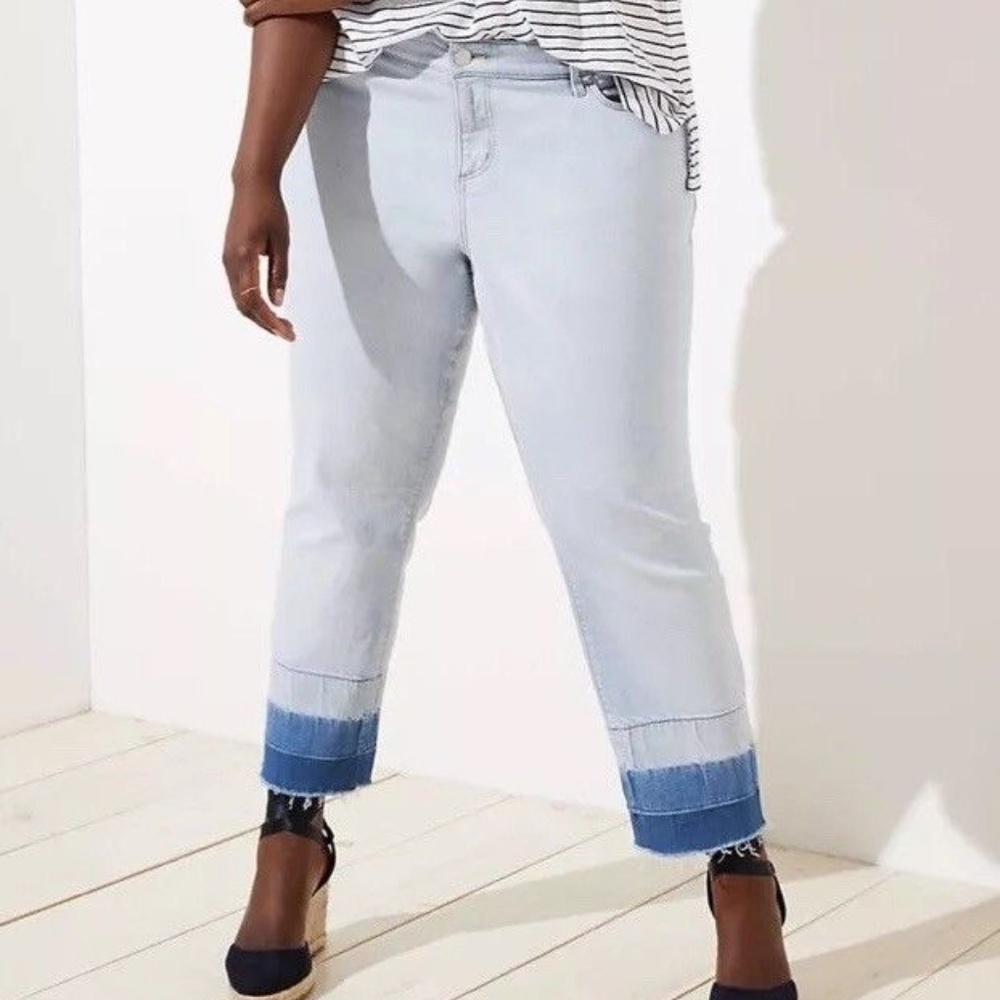 Loft Women Sz 24 Plus Crop Jeans